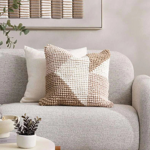 Hendrix Handwoven Filled Cushion 50X50Cm - Beige Pan Home
