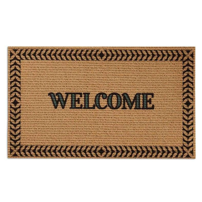 Henza Printed Door Mat 45X75Cm - Natural/Black