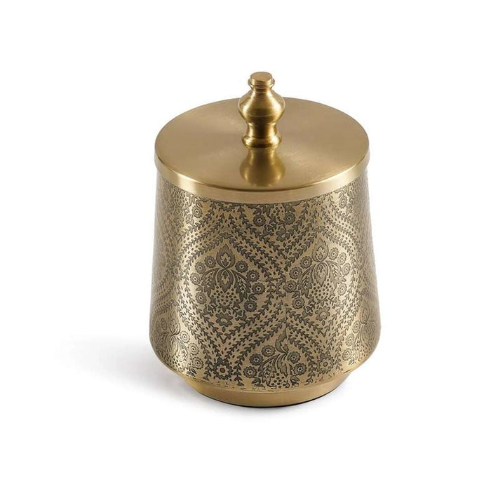 Heritage Cotton Jar 10X10X13.5Cm - Gold Pan Home