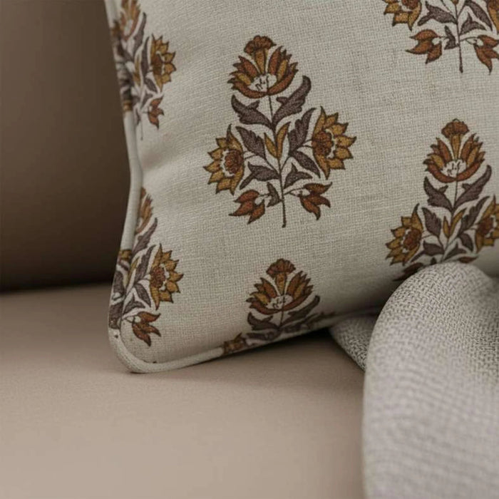 Heritage Magnolia Down Alternative Filled Cushion 35X50Cm - Rust Pan Home