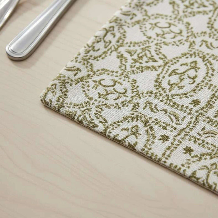 Heritage Orienta 4 Piece Placemat Set 33X45Cm - Olive Pan Home