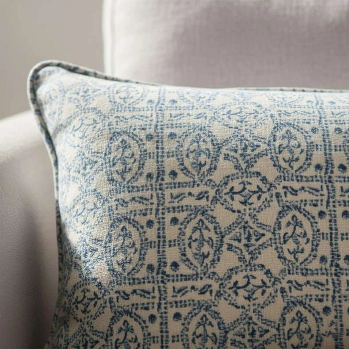 Heritage Orienta Down Alternative Filled Cushion 50X50Cm - Indigo Pan Home