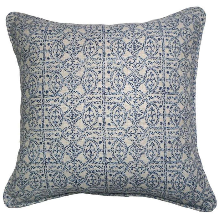 Heritage Orienta Down Alternative Filled Cushion 50X50Cm - Indigo Pan Home