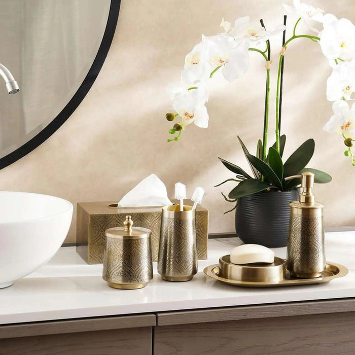 Heritage Soap Dispenser 8X8X20.5Cm - Gold Pan Home