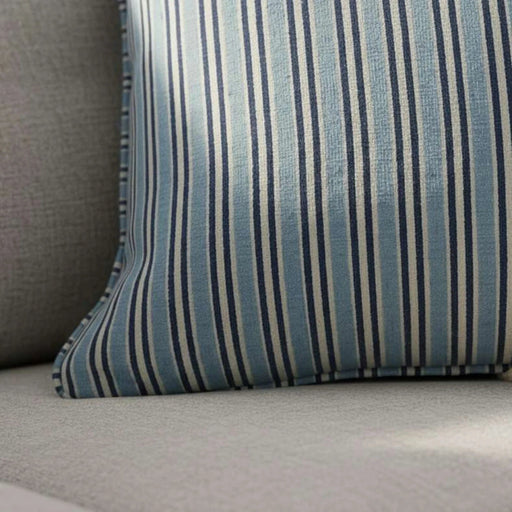 Heritage Stripe Down Alternative Filled Cushion 50X50Cm - Indigo Pan Home