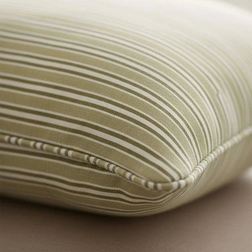 Heritage Stripe Down Alternative Filled Cushion 50X50Cm - Olive Pan Home