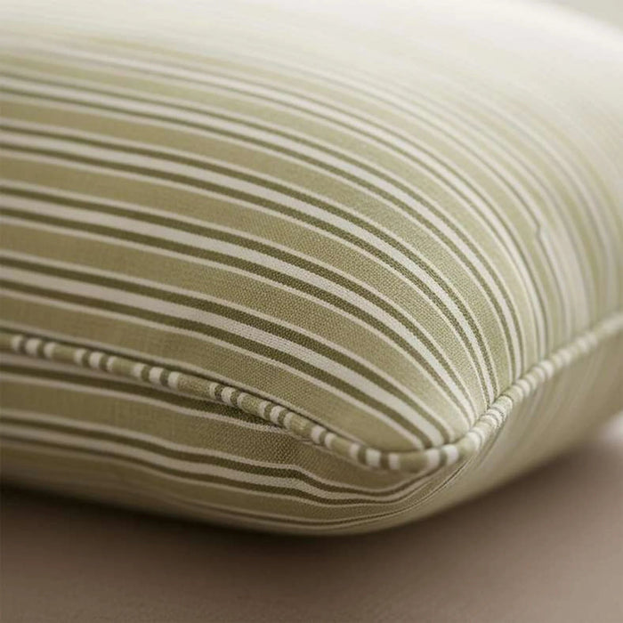 Heritage Stripe Down Alternative Filled Cushion 50X50Cm - Olive Pan Home