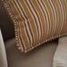 Heritage Stripe Down Alternative Filled Cushion 50X50Cm - Rust Pan Home