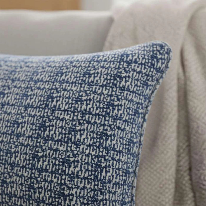Heritage Textured Down Alternative Filled Cushion 35X50Cm - Indigo