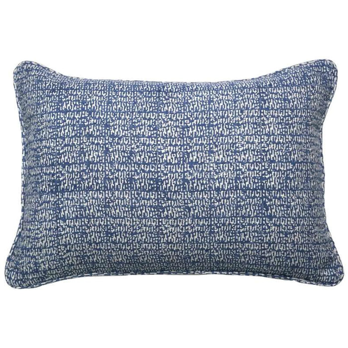 Heritage Textured Down Alternative Filled Cushion 35X50Cm - Indigo