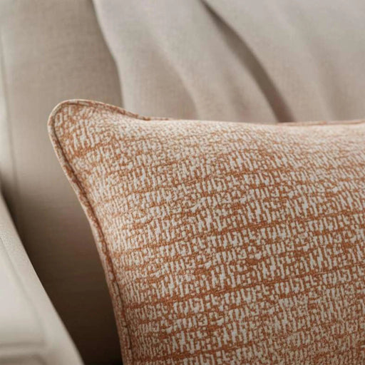Heritage Textured Down Alternative Filled Cushion 35X50Cm - Rust Pan Home