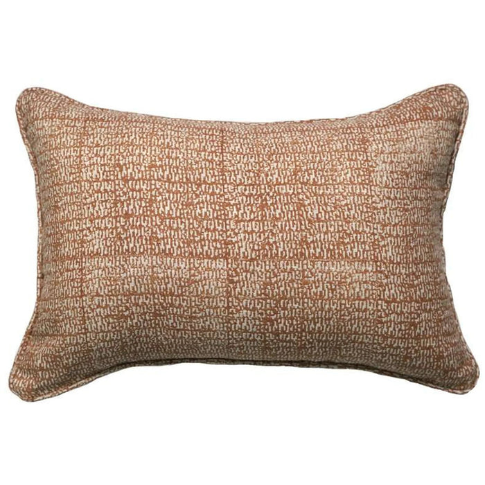 Heritage Textured Down Alternative Filled Cushion 35X50Cm - Rust Pan Home
