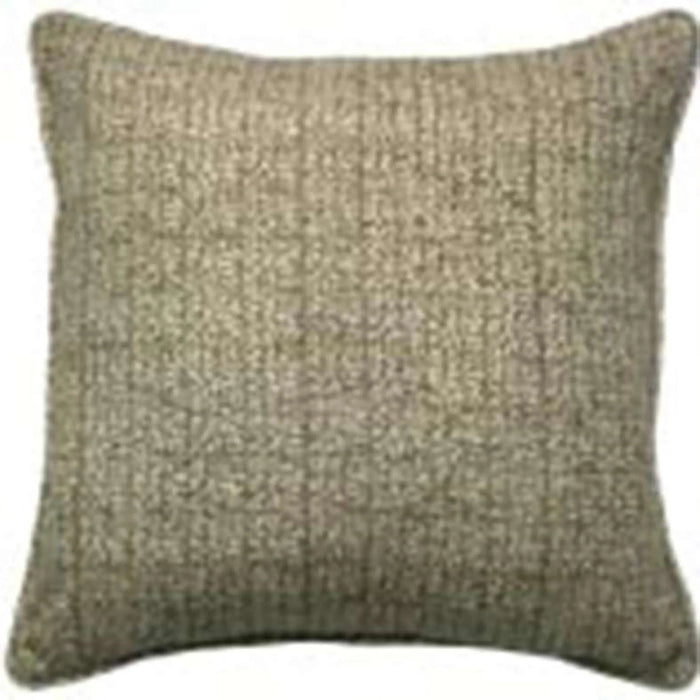 Heritage Textured Down Alternative Filled Cushion 50X50Cm - Olive Pan Home
