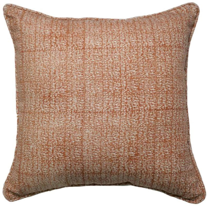 Heritage Textured Down Alternative Filled Cushion 50X50Cm - Rust Pan Home