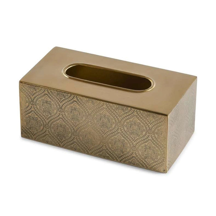 Heritage Tissue Box 25X13X10Cm- Gold Pan Home