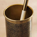 Heritage Toilet Brush Holder 10.5X10.5X36.5 - Gold Pan Home