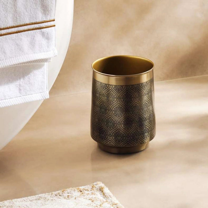Heritage Waste Bin 19.5X19.5X24.5Cm - Gold Pan Home