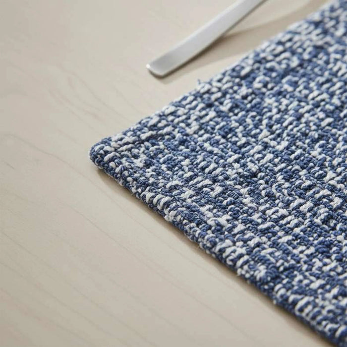 Heritagetextured  4 Piece  Placemat Set 33X45Cm - Indigo