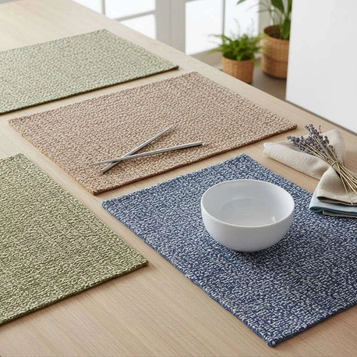 Heritagetextured  4 Piece  Placemat Set 33X45Cm - Indigo