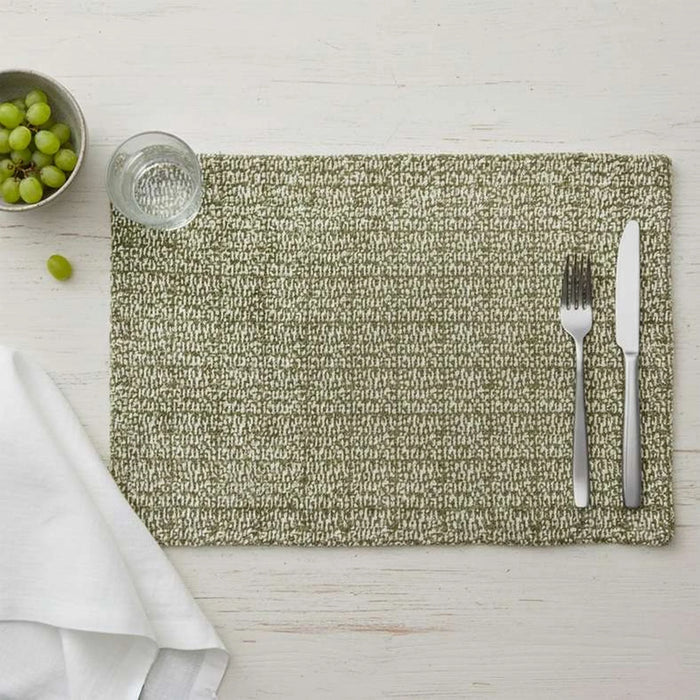 Heritagetextured  4 Piece  Placemat Set 33X45Cm - Olive