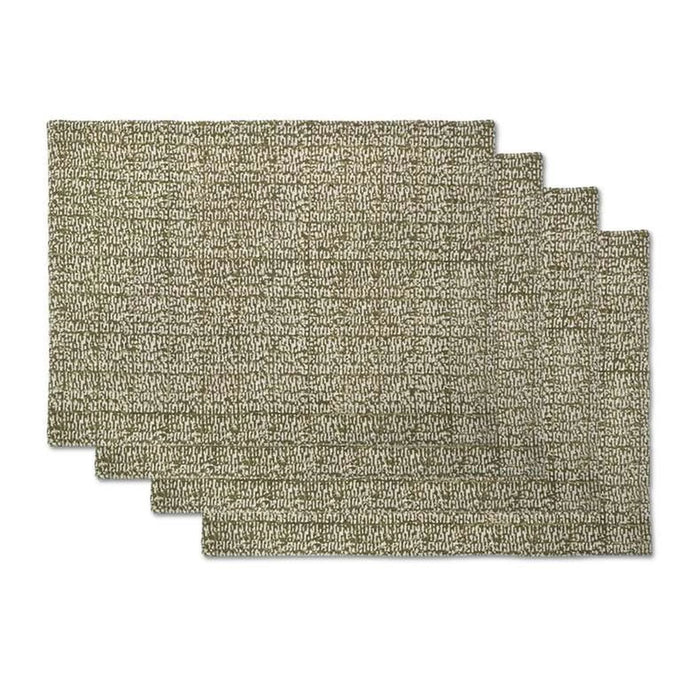 Heritagetextured  4 Piece  Placemat Set 33X45Cm - Olive