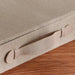Herringbone Linen & Suede Jewelry Drawer Box 34X24X8Cm - Beige Pan Home