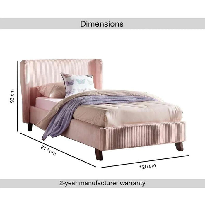 Hershel Kids Single Bed 90X200 Cm - Pink