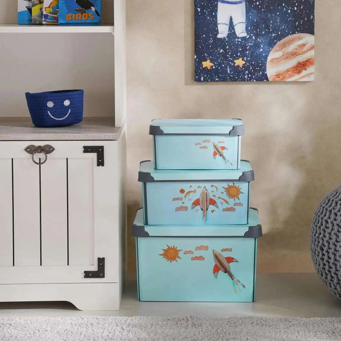 Heuston Kids Storage 28.5X19X13.5Cm- Blue
