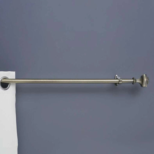 Hexagon 19/16Mm Single Curtain Rod Extendable - Antique Brass Pan Home