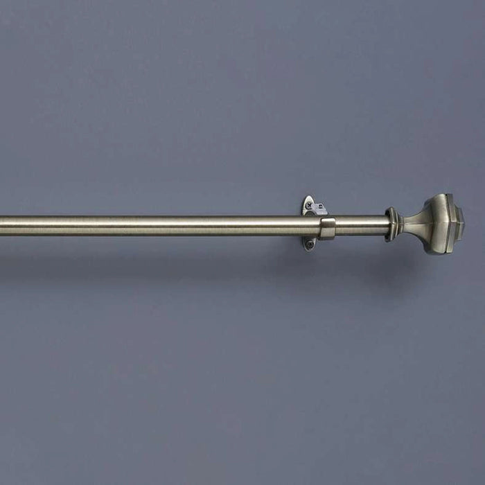 Hexagon 19/16Mm Single Curtain Rod Extendable - Antique Brass Pan Home