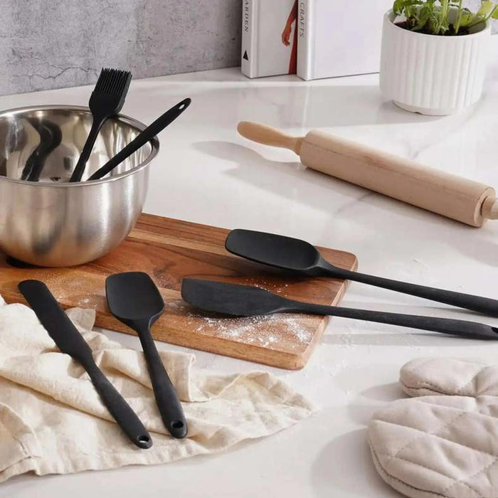 Hezin 6-Piece Kitchen Utensils Set -Black Pan Home