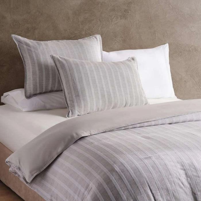 High Street Woven 3-Piece King Duvet Cover Set 230X220Cmc- Grey
