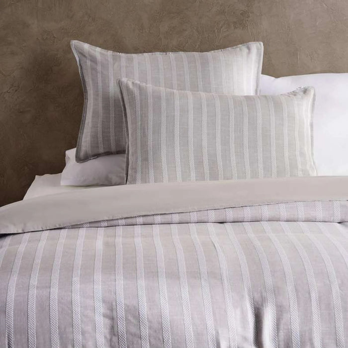 High Street Woven 3-Piece King Duvet Cover Set 230X220Cmc- Grey