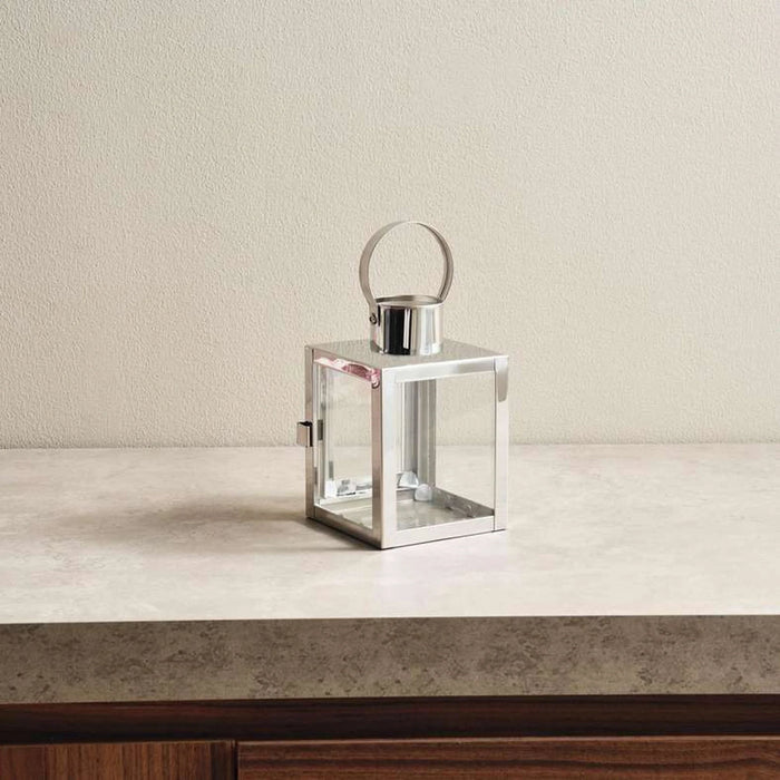 Hillary Modern Metal Lantern 10X10X15.5Cm - Sliver