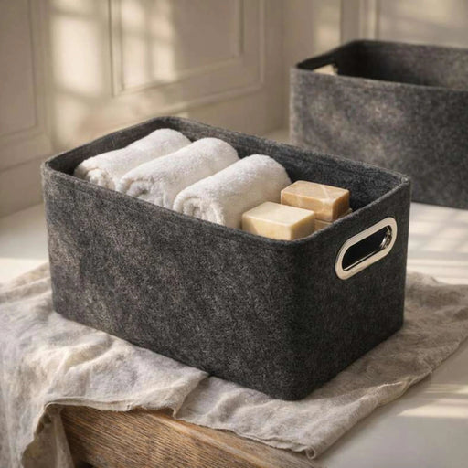 Hilux Storage Basket 35X25X20Cm-Black Pan Home