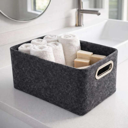 Hilux Storage Basket 37X27X22Cm-Black Pan Home