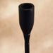 Hina Metal Taper Candle Holder 10X10X46Cm - Black Pan Home