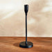 Hina Metal Taper Candle Holder 10X10X46Cm - Black Pan Home