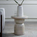 Hines End Table Wood - White Pan Home