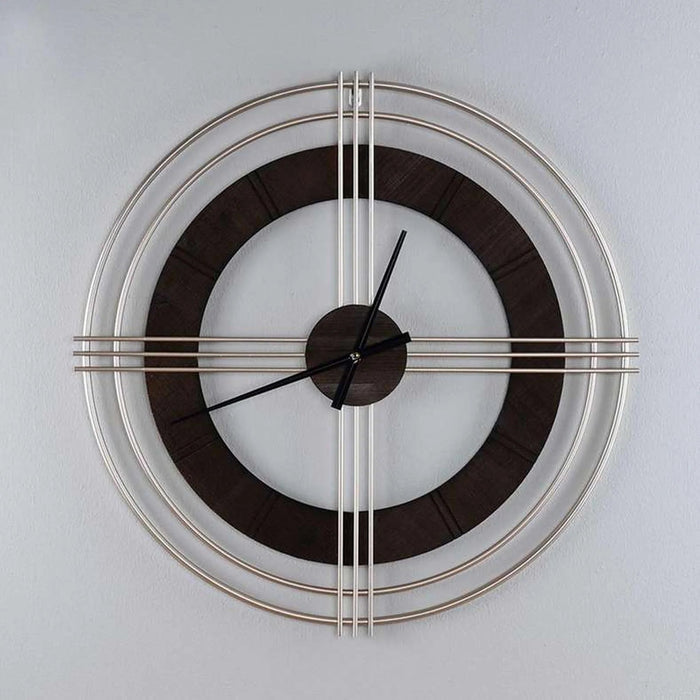 Hitch Wall Clock Dia 70Cm - Gold Pan Home