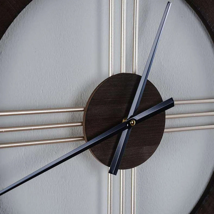 Hitch Wall Clock Dia 70Cm - Gold Pan Home