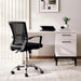 Hobbs Office Medium Back Chair Mesh Fabric - Black Pan Home
