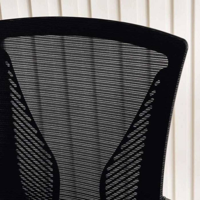 Hobbs Office Medium Back Chair Mesh Fabric - Black Pan Home