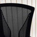 Hobbs Office Medium Back Chair Mesh Fabric - Black Pan Home