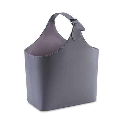 Hobo Faux Leather Storage Basket 35X20X38Cm - Grey Pan Home