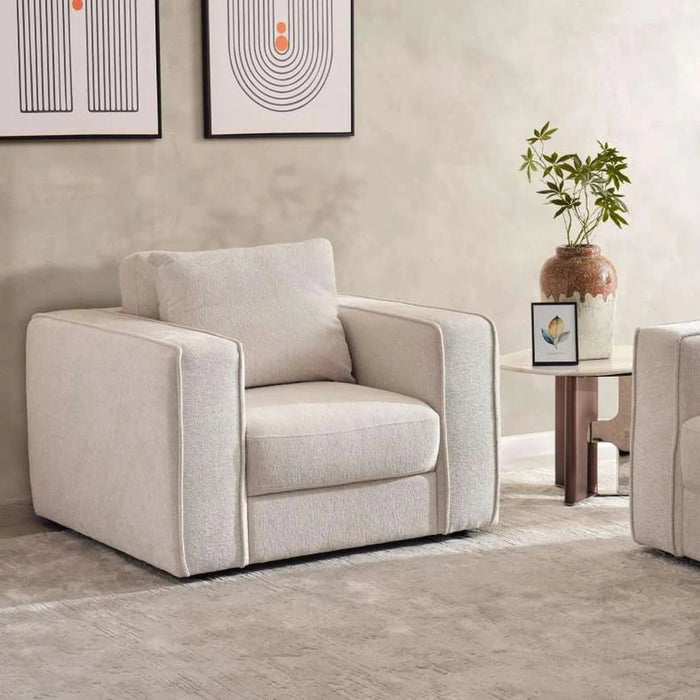 Hom Single Seater Sofa - Beige