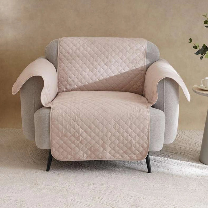 Home Basics Armor 1 Seater Sofa Protector-165X179Cm-Beige