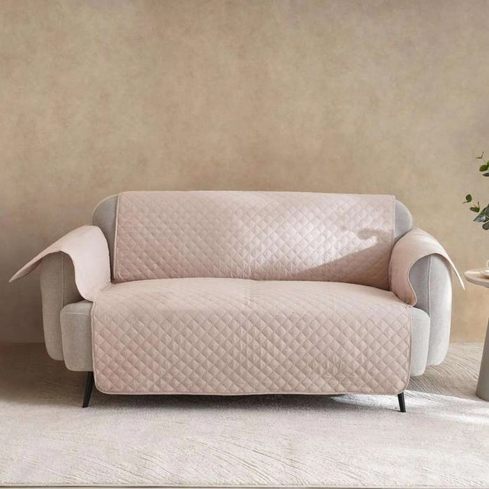 Home Basics Armor 2 Seater Sofa Protector 224X179Cm-Beige
