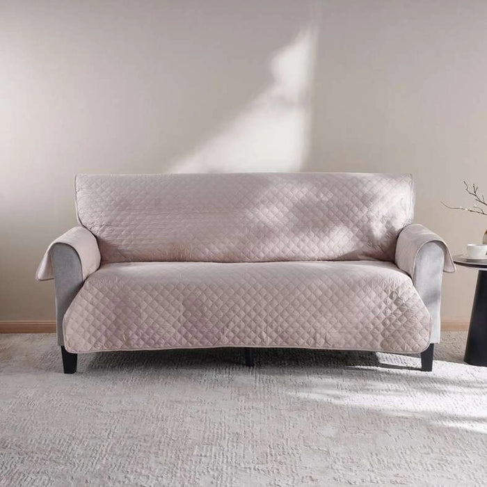 Home Basics Armor 3 Seater Sofa Protector 279X179Cm-Beige