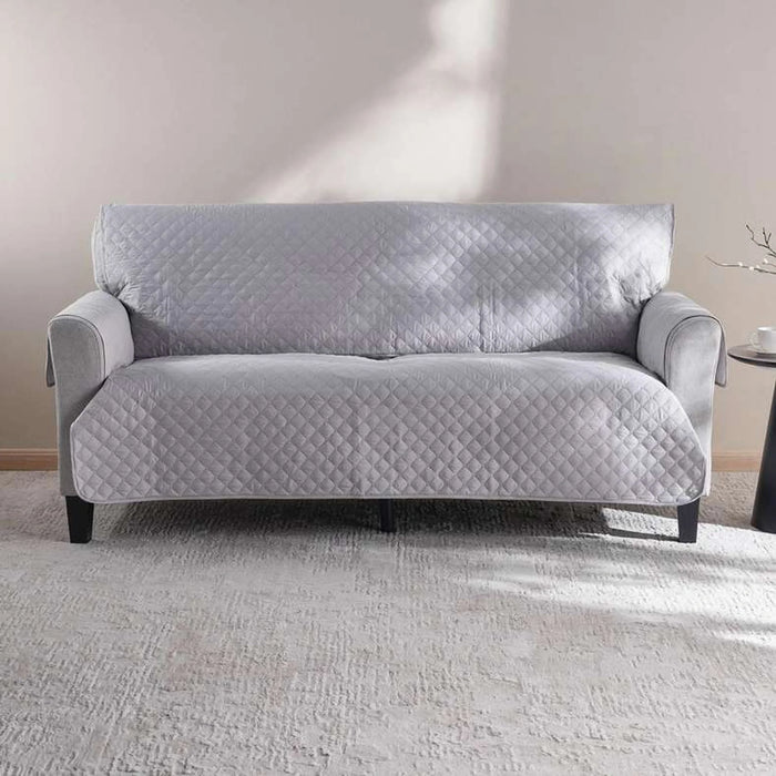 Home Basics Armor 3 Seater Sofa Protector 279X179Cm-Grey